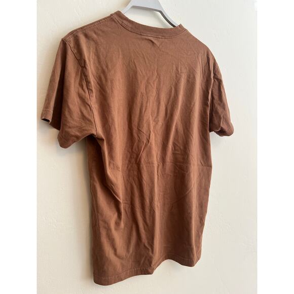 Teddy Fresh Brown Embroidered Melting Logo Men’s Tee Shirt Size: Small - Picture 4 of 7